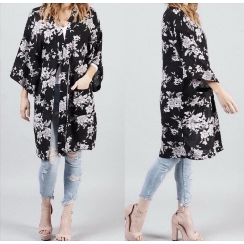 Spiritual Gangster Maya Kimono Beach‎ Cover Up Multi Purpose Floral One Size